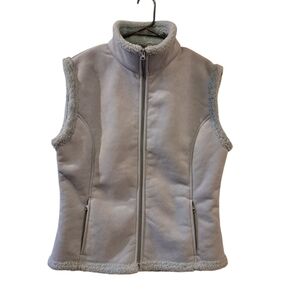 WESTTEK outdoors Women's blue sherpa Fleece Vest size juniors  L